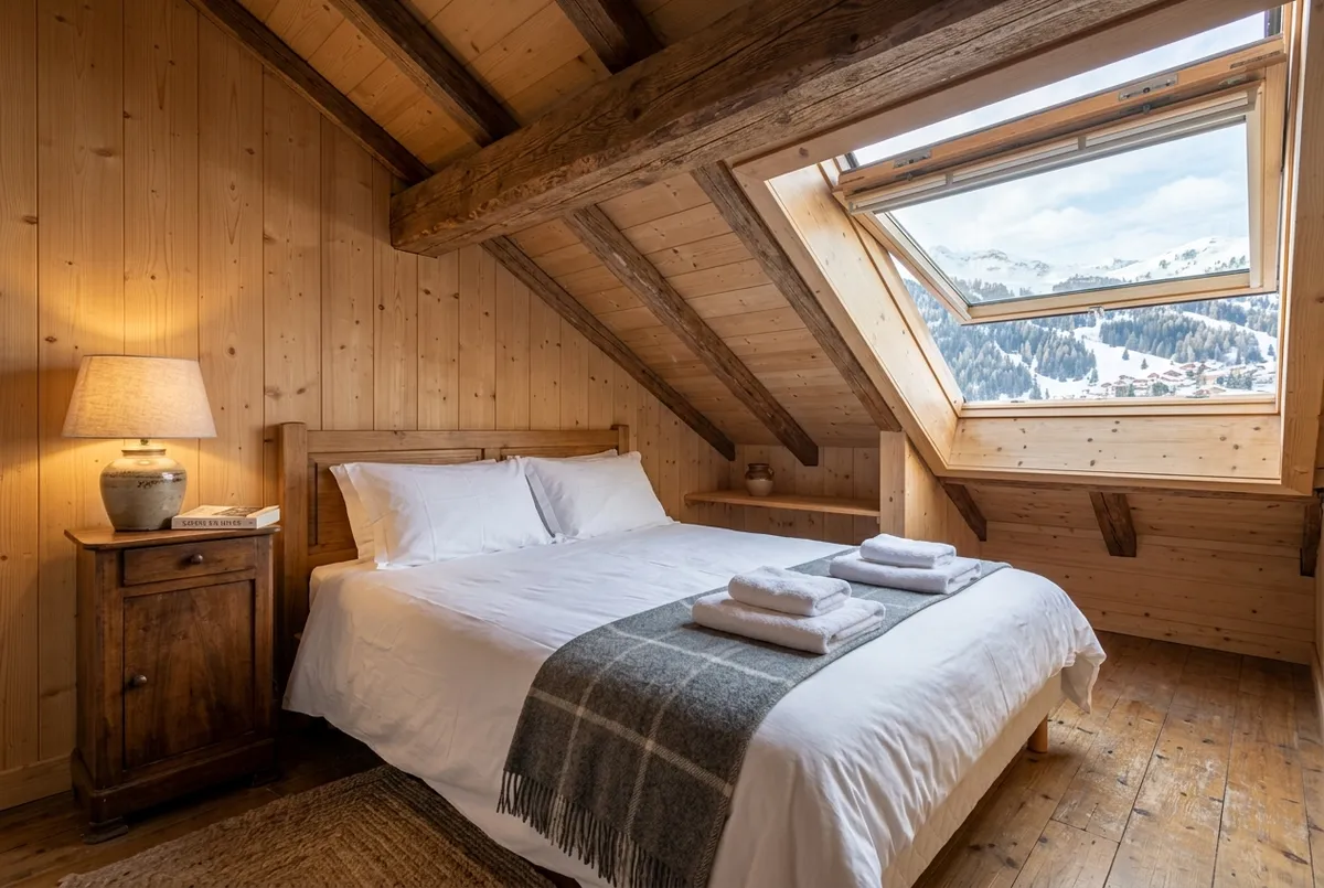 Chambre préparée pour l’arrivée des voyageurs