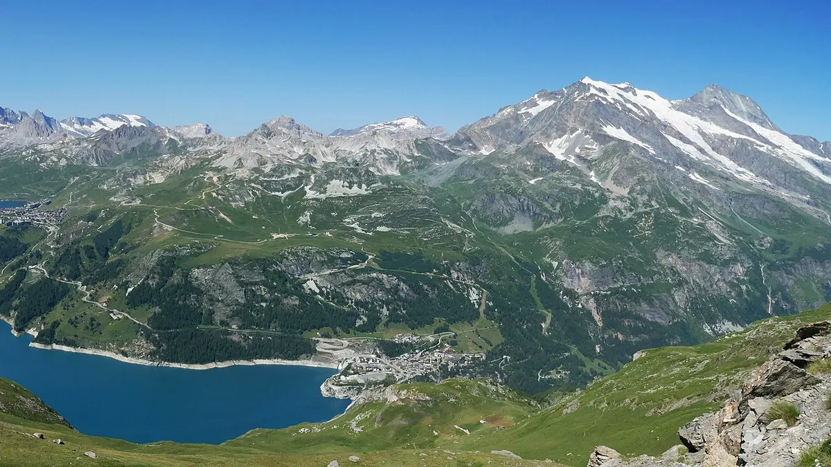 Tignes — vue de la commune